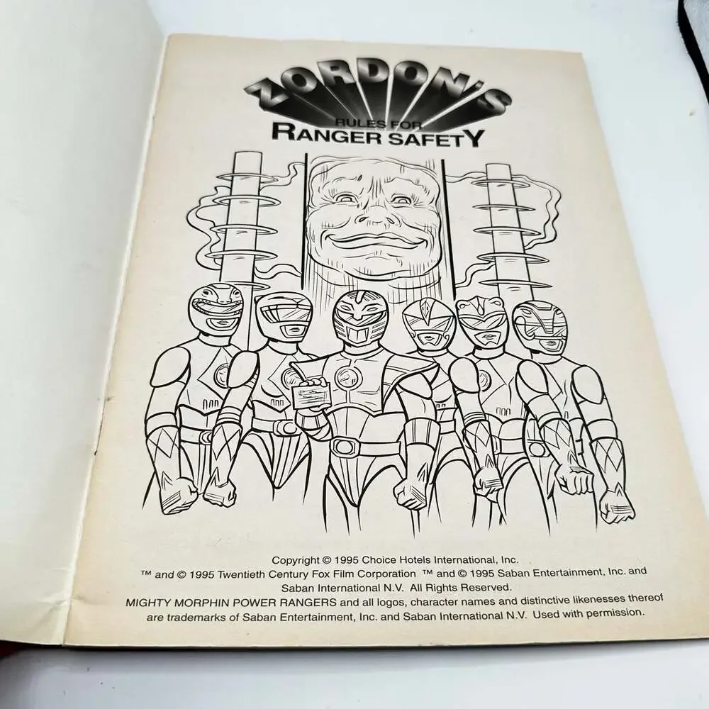 MIGHTY MORPHIN POWER RANGERS ZORDON'S RULES poster and coloring book - Picture 9 of 11